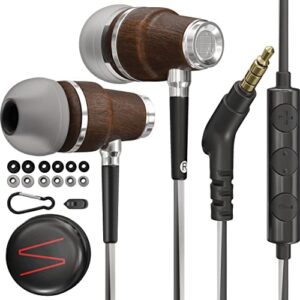 Symphonized Wired Earbuds with Microphone - Noise Isolating Earbuds Wired with Microphone, Ear Buds with Wire, Earbuds for Computer, Corded Earbuds, Earphones Wired, In-Ear Headphones Wired 3.5mm