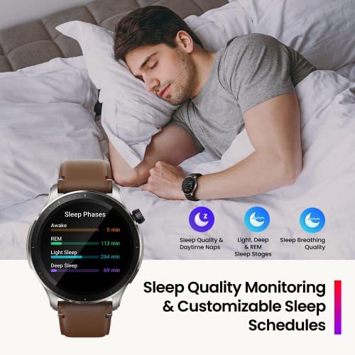 Amazfit GTR 4 Smart Watch for Men Android iPhone, Dual-Band GPS, Alexa Built-in, Bluetooth Calls, 150+ Sports Modes, 14-Day Battery Life, Heart Rate Blood Oxygen Monitor, 1.43”AMOLED Display,Black - Image 10