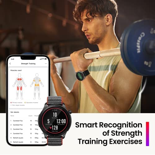 Amazfit GTR 4 Smart Watch for Men Android iPhone, Dual-Band GPS, Alexa Built-in, Bluetooth Calls, 150+ Sports Modes, 14-Day Battery Life, Heart Rate Blood Oxygen Monitor, 1.43”AMOLED Display,Black - Image 9