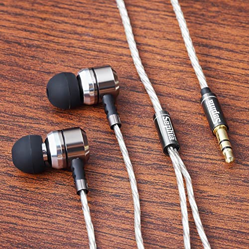 sephia SP3060 Earbuds Wired in Ear Headphones with Tangle-Free Cord Noise Isolating Earphones Deep Bass Case Ear Buds 3.5 mm Jack Plug - Image 9