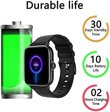 Smart Watch(Call Receive/Dial), Full Touch Screen SmartWatch for Android and iOS Phones Compatible Fitness Tracker with Heart Rate,Sleep,Blood Oxygen,Step Counter for Men Women - Image 7