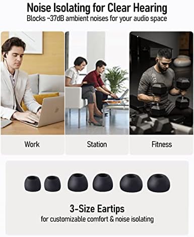 Vibes 201L Wired Earbuds in-Ear Headphones, Lightning to 3.5mm Adapter & Braided Cord, Noise Isolating Bass Driven Earphones, Carry Case, Ear Buds Tips, 3.5mm Jack (Clear Brown, No Mic) - Image 8