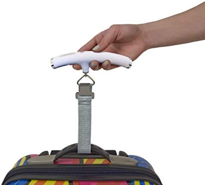 Escali Velo 11050W Hanging Digital Readout Portable Travel Compact Luggae Scale, 110lb Capacity, White - Image 5