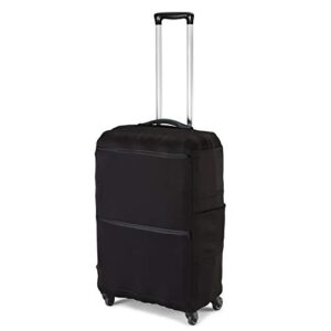 Conair Suitcase Cover, Luggage Cover with Four Zippered Pockets for Travel in Black by Travel Smart
