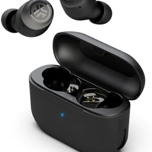 JLab Go Air Pop True Wireless Bluetooth Earbuds + Charging Case, Black, Dual Connect, IPX4 Sweat Resistance, Bluetooth 5.1 Connection, 3 EQ Sound Settings Signature, Balanced, Bass Boost