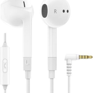 LUDOS FEROX Wired Earbuds in-Ear Headphones, 5 Year Warranty, Earphones with Microphone, Noise Isolation Corded for 3.5mm Jack Ear Buds for iPhone, Samsung, Computer, Laptop, Kids, School Students