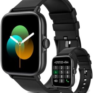 Wwzzey Smart Watch for Men/Women (Answer/Make Call), 1.7 Touch Screen Activity Tracks with Heart Rate Blood Oxygen Sleep Monitor, 28 Sport Modes, AI Voice, Compatible with Android and iOS Phones