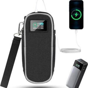 Carrying Case for Anker 737 Power Bank (PowerCore 24K), Portable Travel Storage Bag for Anker 737 24,000mAh Power Bank with Extra Mesh Pocket，power bank Protective Case, Oxford Fabric(Case Only)