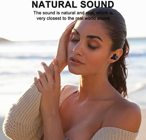 S2 Active Noise Cancelling Wireless Earbuds, Immersive Sound and Clear Call,in Ear Detection,Build in Mic,36H Playtime with Metal Smart Charging Case,IPX5 Waterproof Sport Black Headphones - Image 4