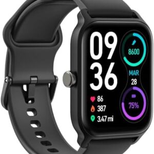 Smart Watch for Men Women Alexa Built-in, 1.8" IP68 Waterproof Fitness Watch with Call Function, Heart Rate & Sleep Monitor, 100 Sport Modes Fitness Tracker Android iOS Compatible