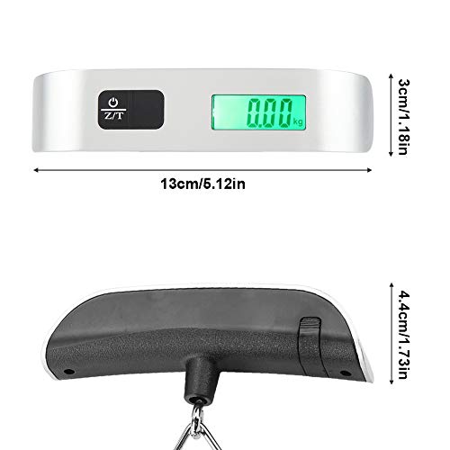 Digital Luggage Scale, LCD Display Portable Handheld Baggage Scale with Hook for Travel, Suitcase or Carry Bag, 110 Pounds - Image 2