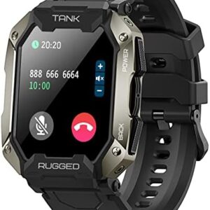 KOSPET Smart Watches for Men, Bluetooth Dial/Answer Call 5ATM/IP69K Waterproof Fitness Watch for Android iOS iPhones with Heart Rate, 1.72" Tactical Military Sports Smartwatch