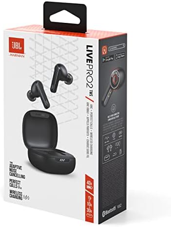 JBL Live Pro TWS 2: 40 Hours of Playtime, True Adaptive Noise Cancelling, Smart Ambient, and Beamforming mics (Black), Small - Image 9