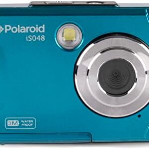 Polaroid IS048 Waterproof Instant Sharing 16 MP Digital Portable Handheld Action Camera, Teal
