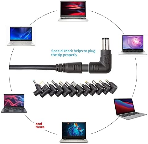 Slim Universal Laptop Charger Replacement AC Adapter 70W with Multi Connectors for HP BM Lenovo Thinkpad Dell Sony Fujitsu Acer Delta Gateway Toshiba Liteon Samsung Notebooks Ultrabook and More Black - Image 3
