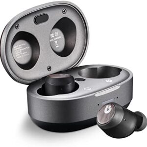 S2 Active Noise Cancelling Wireless Earbuds, Immersive Sound and Clear Call,in Ear Detection,Build in Mic,36H Playtime with Metal Smart Charging Case,IPX5 Waterproof Sport Black Headphones