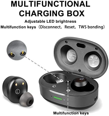 S2 Active Noise Cancelling Wireless Earbuds, Immersive Sound and Clear Call,in Ear Detection,Build in Mic,36H Playtime with Metal Smart Charging Case,IPX5 Waterproof Sport Black Headphones - Image 7