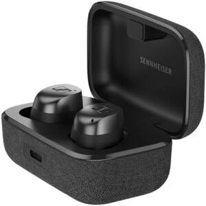 Sennheiser MOMENTUM True Wireless 4 Smart Earbuds with Bluetooth 5.4, Crystal-Clear Sound, Comfortable Design, 30-Hour Battery Life, Adaptive ANC, LE Audio and Auracast - Black Graphite