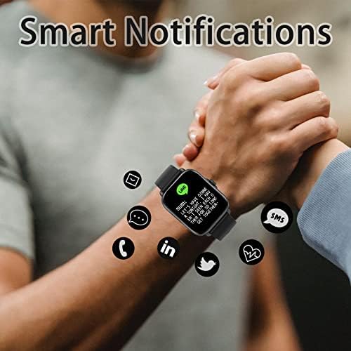 Smart Watch(Call Receive/Dial), Full Touch Screen SmartWatch for Android and iOS Phones Compatible Fitness Tracker with Heart Rate,Sleep,Blood Oxygen,Step Counter for Men Women - Image 4