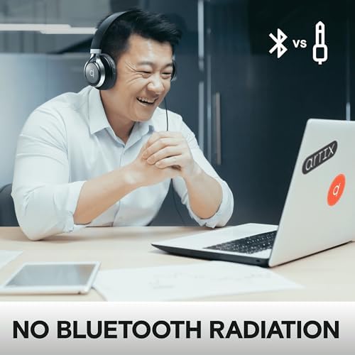 ARTIX CL750 On-Ear Headphones Wired with Mic — Noise Isolating Plug in Headphones, Computer Headphones with Microphone, Headphones for Laptop, Headphones Corded, Headphones with Cord (Aux Jack 3.5mm) - Image 8