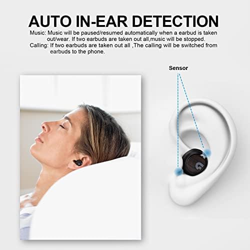 S2 Active Noise Cancelling Wireless Earbuds, Immersive Sound and Clear Call,in Ear Detection,Build in Mic,36H Playtime with Metal Smart Charging Case,IPX5 Waterproof Sport Black Headphones - Image 6