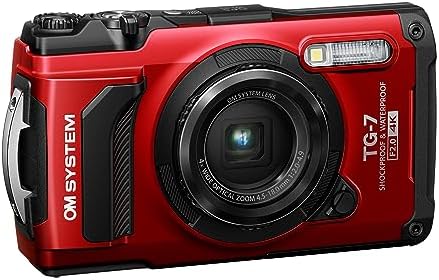 OM SYSTEM Tough TG-7 Digital Camera - Red - Image 2