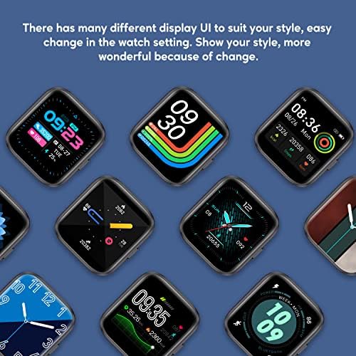 ASWEE Smart Watch Fitness Tracker with 24/7 Heart Rate, Blood Oxygen Blood Pressure and Sleep Monitor, 1.7'' Full Touch Screen 5 ATM Waterproof Smartwatch, Step Counter Watch for Women Men Kids - Image 3