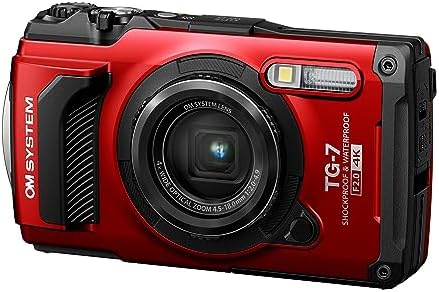 OM SYSTEM Tough TG-7 Digital Camera - Red - Image 3