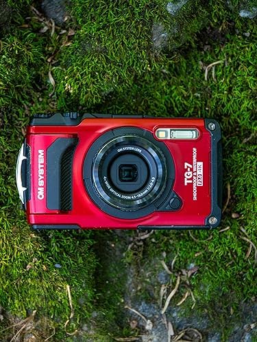 OM SYSTEM Tough TG-7 Digital Camera - Red - Image 5