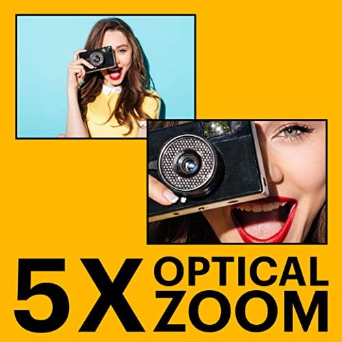 KODAK PIXPRO FZ55-BK 16MP CMOS Sensor Digital Camera 5X Optical Zoom 28mm Wide Angle 1080P Full HD Video 2.7" LCD Vlogging Camera (Black) - Image 3
