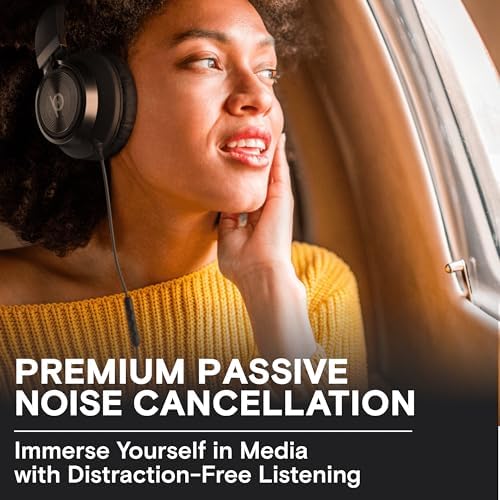 ARTIX CL750 On-Ear Headphones Wired with Mic — Noise Isolating Plug in Headphones, Computer Headphones with Microphone, Headphones for Laptop, Headphones Corded, Headphones with Cord (Aux Jack 3.5mm) - Image 3