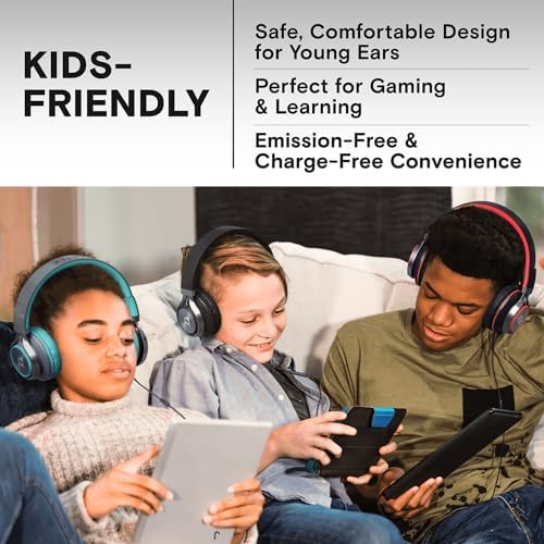 ARTIX CL750 On-Ear Headphones Wired with Mic — Noise Isolating Plug in Headphones, Computer Headphones with Microphone, Headphones for Laptop, Headphones Corded, Headphones with Cord (Aux Jack 3.5mm) - Image 6