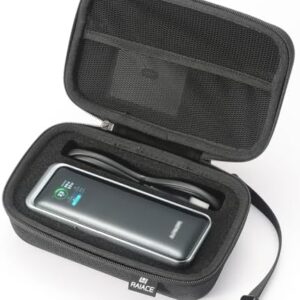 RAIACE Hard Travel Storage Case Compatible with Anker 27,650mAh 250W PowerBank + Anker 100W Charging Base. (case only) - Black