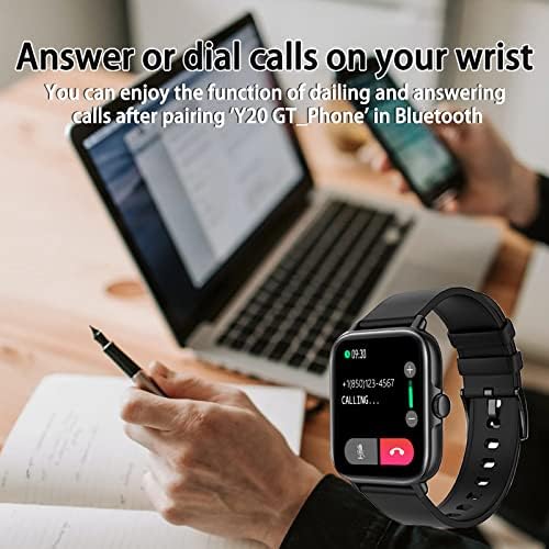 Smart Watch(Call Receive/Dial), Full Touch Screen SmartWatch for Android and iOS Phones Compatible Fitness Tracker with Heart Rate,Sleep,Blood Oxygen,Step Counter for Men Women - Image 2