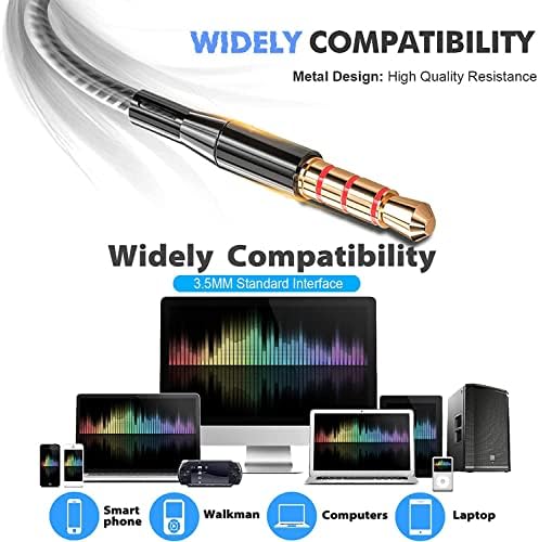 Wired Earbuds with Microphone 5 Pack, in-Ear Headphones with Heavy Bass, High Sound Quality Earphones Compatible with iPad, Laptop, MP3, Android Smartphones, Fits All 3.5mm Jack Device - Image 4