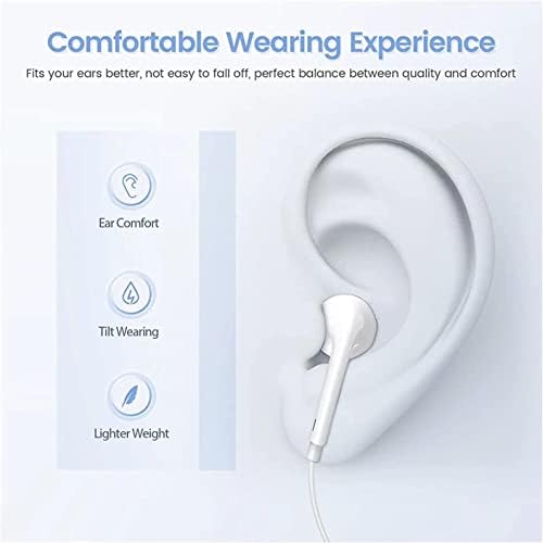 2 Pack-USB C Headphones for iPhone 15 Type C Earbuds Wired Earphones with Mic & Remote Control Noise Cancelling for iPhone 15 pro, iPad Pro, Galaxy S23/S22/S21/S20/Ultra Note 10/20, Pixel 7/6/6a/5/4 - Image 4