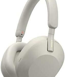 Sony WH-1000XM5 The Best Wireless Noise Canceling Headphones with Auto Noise Canceling Optimizer, Crystal Clear Hands-Free Calling, and Alexa Voice Control, Silver