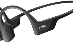 SHOKZ OpenRun Pro - Open-Ear Bluetooth Bone Conduction Sport Headphones - Sweat Resistant Wireless Earphones for Workouts and Running with Premium Deep Base - Built-in Mic, with Hair Band