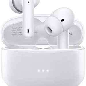 XIAOWTEK A40 Pro Wireless Earbuds, 50Hrs Playtime Bluetooth Earbuds Built in Noise Cancellation Mic with Charging Case, Bluetooth Headphones with Stereo Sound, IPX7 Waterproof Ear Buds for iPhone