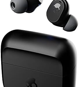 Skullcandy Mod In-Ear Wireless Earbuds, 34 Hr Battery, Microphone, Works with iPhone Android and Bluetooth Devices - Black