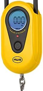 Yellow Digital Hanging Scale, Adjustable Strap Lightweight AMW-SR-20-44lb by 0.02 LB - American Weigh Scales