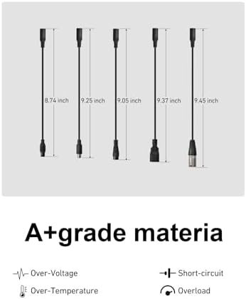 Uzi Charger Converter(5 Plugs Universal), Suitable for DC5.5mm-2.1/2.5mm Charger Output Port Conversion, to Meet The Needs of Different Devices, to Realize 1 Charger for Multiple Purpos. - Image 4