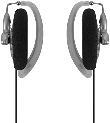 Koss KSC75 Portable On-Ear Clip Headphones, Retro Style, Ultra Lightweight, Silver and Black - Image 2