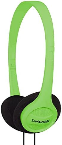 Koss KPH7G Portable On-Ear Headphone with Adjustable Headband - Green, 8.7 x 6.2 x 2.0