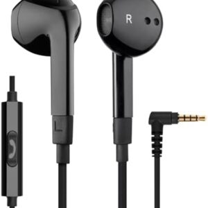 LUDOS FEROX Wired Earbuds in-Ear Headphones, 5 Year Warranty, Earphones with Microphone, Noise Isolation Corded for 3.5mm Jack Ear Buds for iPhone, Samsung, Computer, Laptop, Kids, School Students