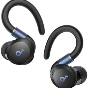 Soundcore Sport X20 by Anker, True-Wireless Workout Earbuds, Rotatable and Extendable Ear Hooks, Noise Cancelling, Deep Bass, IP68 Waterproof, Sweatproof, Dustproof, 48H Play, Sport Earbuds for Gym