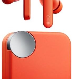 CMF Buds Wireless Bluetooth Earbuds, 42dB Noise Cancelling Earbuds, Dirac HD Audio, 35.5H Playtime, BT5.3, IP54 Waterproof, 4HD Mics Wireless Headphones for iPhone & Android (Orange)