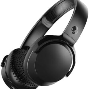Skullcandy Riff 2 On-Ear Wireless Headphones, 34 Hr Battery, Microphone, Works with iPhone Android and Bluetooth Devices - Black