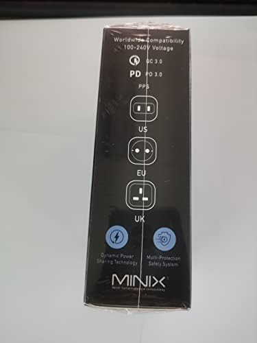 MINIX NEO P3 100W Turbo 4-Ports GaN Wall Charger, 3 x USB-C Port Fast Charging Adapter(Max 100W/20W), 1 USB-A (Max 18W). Compatible with MacBook Pro Air, iPad Pro, iPhone 14,Galaxy S9 and More. - Image 11