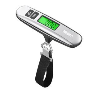 Luggage Scale, Meilen Digital Weight Scale for Travel with Backlit LCD Display, Portable Suitcase Scale with 110lbs / 50kg Capacity, Travel Essentials